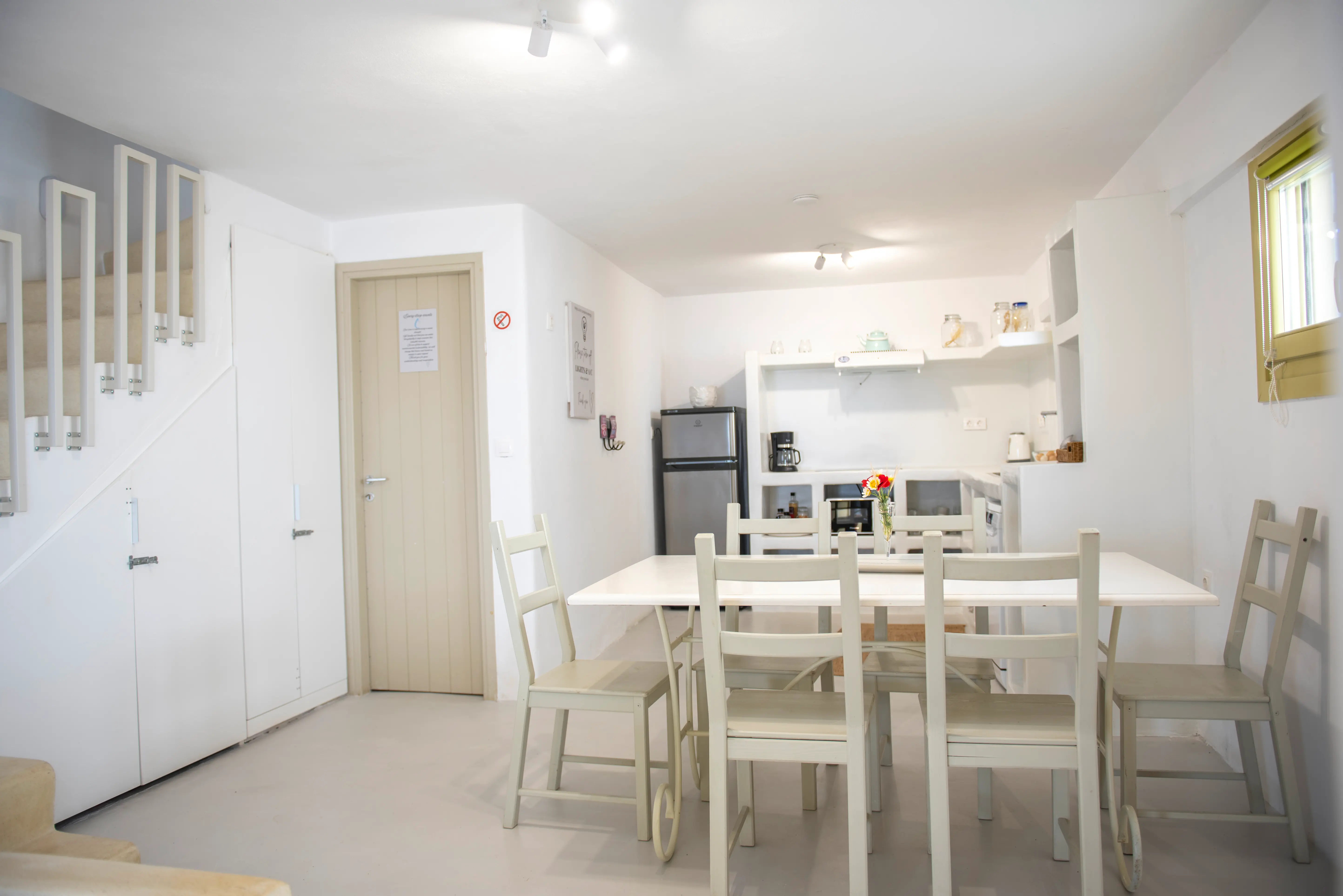 Kitchen and staircase, The Maisonette