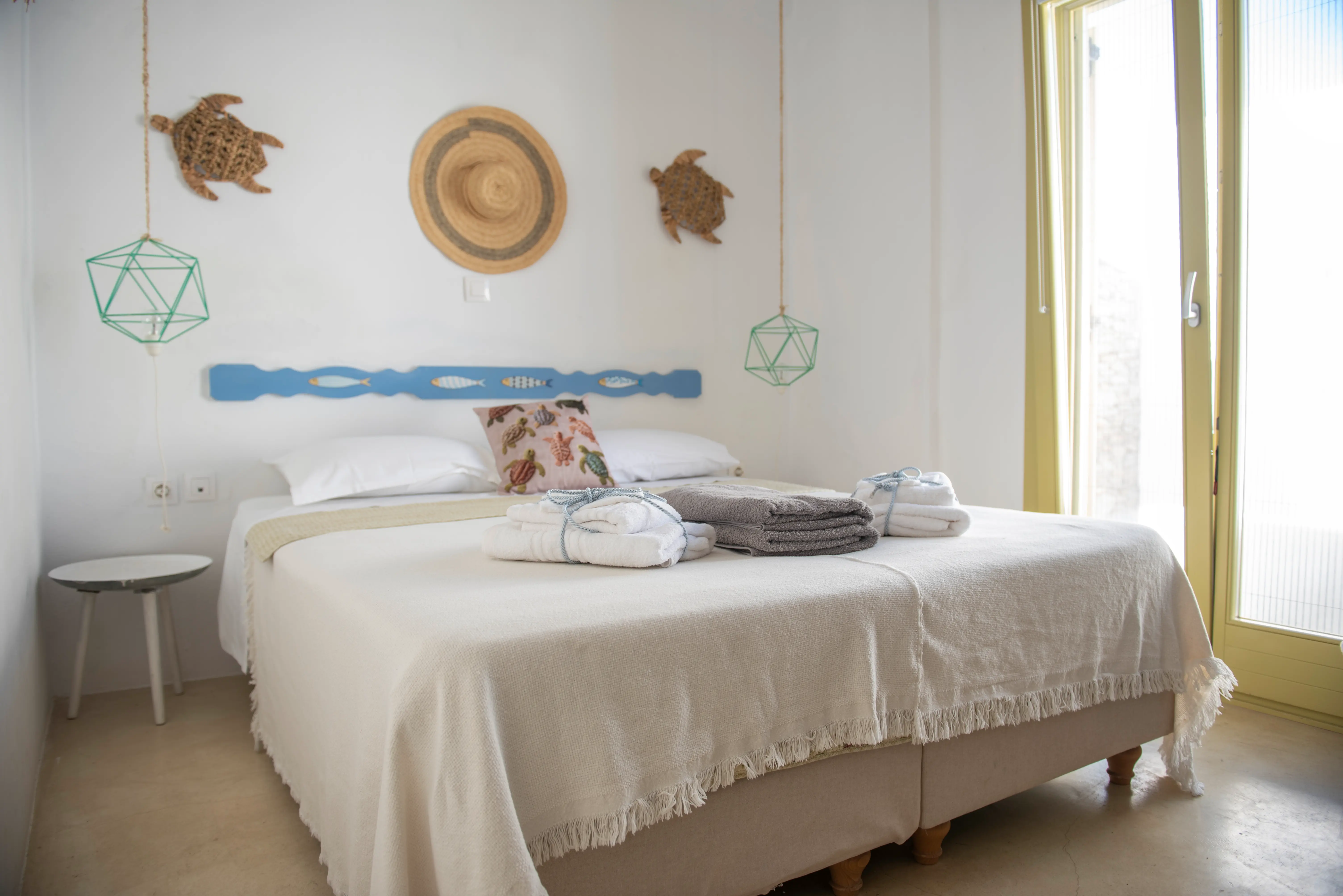 Bedroom with turtle decorations, The Maisonette