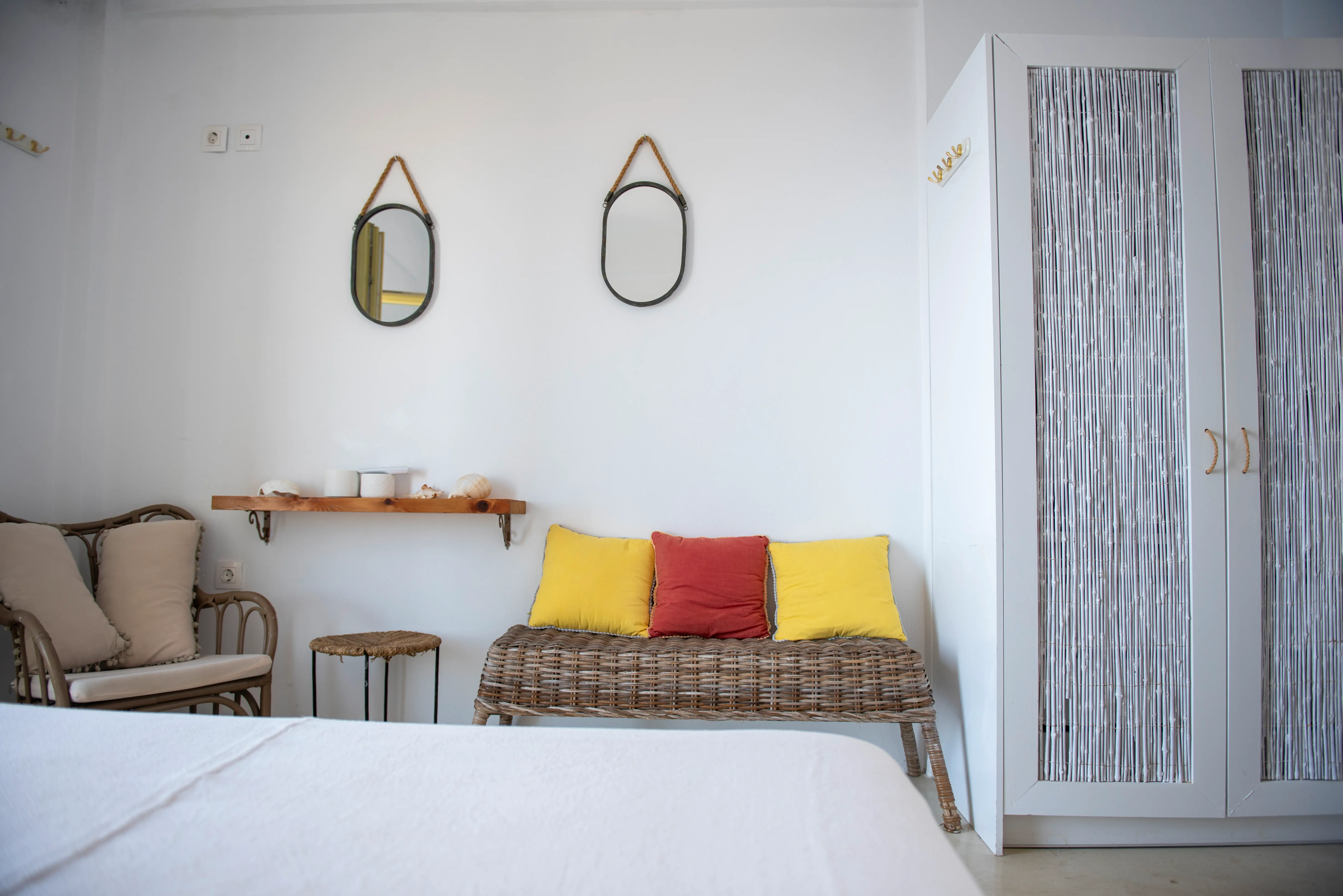 Master bedroom corner detail, The Maisonette